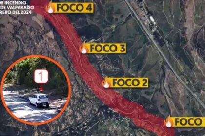 EN VIDEO: La ruta que siguieron el bombero y exbrigadista que causaron el incendio que dejó 137 muertos en Chile