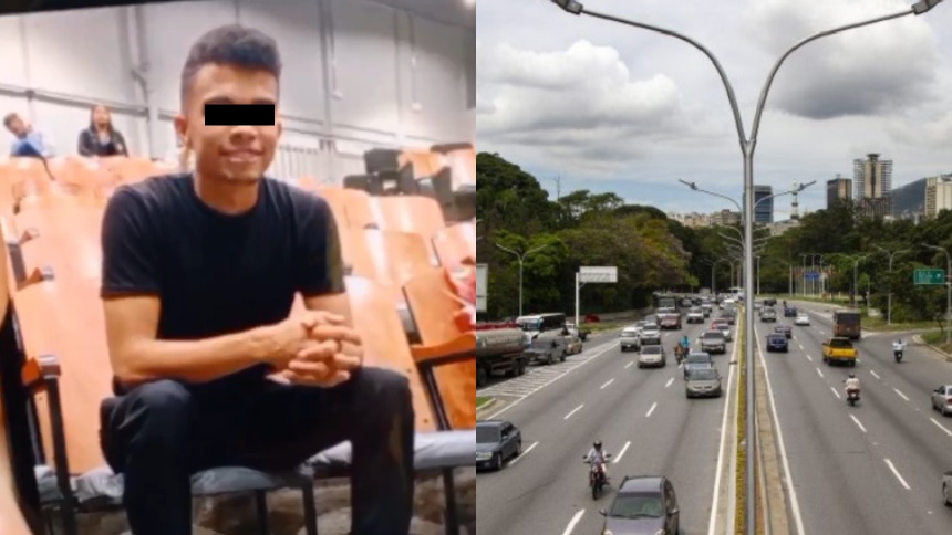 Universitario fue arrollado por un camión en autopista de Caracas: sufrió múltiples fracturas