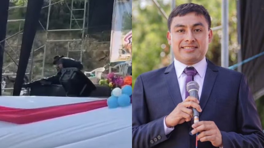 EN VIDEO: Animaba un certamen de belleza comunitario y falleció electrocutado en pleno escenario