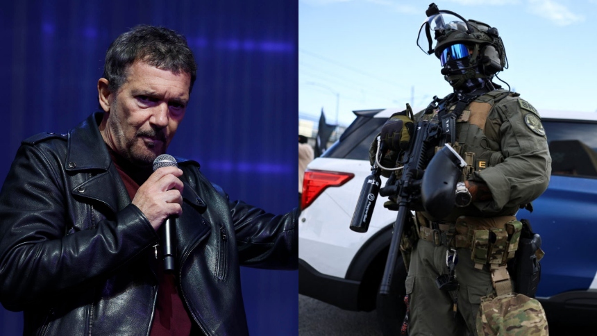 El actor español Antonio Banderas calificó a los agentes del Servicio de Inmigración y Control de Aduanas de Estados Unidos (ICE, por sus siglas en inglés) como “una banda de macarras”.  