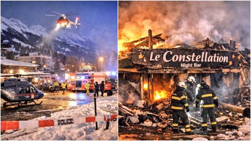Tragedia en Suiza: Incendio en bar en estación de esquí causa decenas de muertos y centenar de heridos