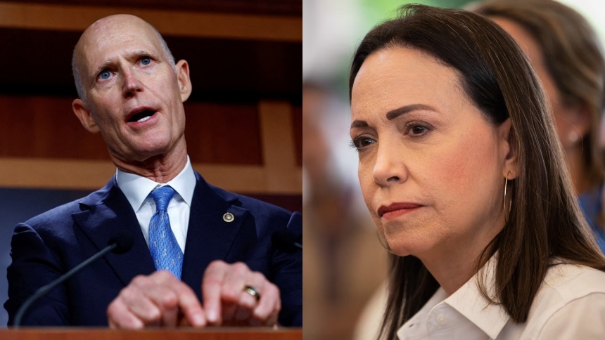 El senador estadounidense Rick Scott confirmó este miércoles, 25 de febrero, que su oficina extendió una invitación formal a la dirigente opositora y Premio Nobel de la Paz venezolana, María Corina Machado, para asistir como su invitada al discurso del presidente de Estados Unidos, Donald Trump, ante el Congreso.  