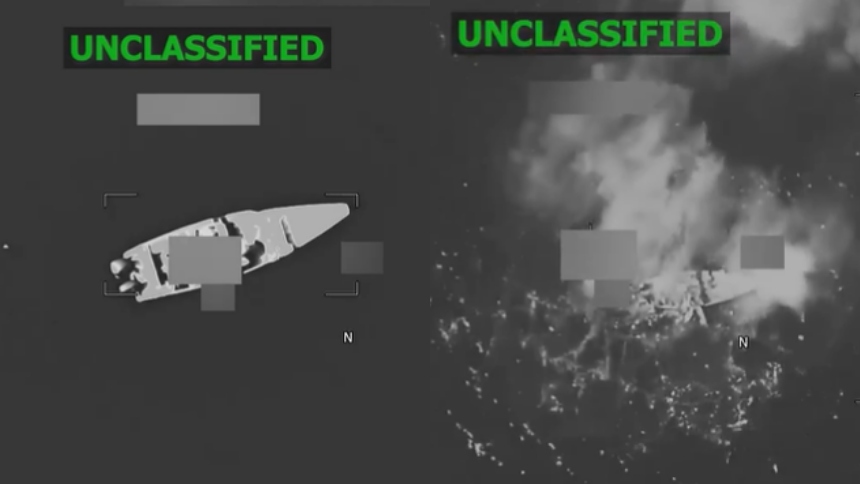 Las fuerzas armadas de Estados Unidos mataron este lunes, 23 de febrero, a tres personas durante un ataque contra una embarcación sospechosa de dedicarse al contrabando de drogas en el mar Caribe. 