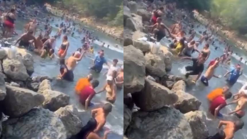 EN SUCRE: Se lanzó de una altura de 10 metros en el río Manzanares y todo estuvo a punto de terminar en tragedia